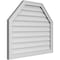 Ekena Millwork Octagonal Top Surface Mount PVC Gable Vent w/ 2"W x 1-1/2"P Brickmould Frame, 34"W x 28"H GVPOT34X2802SN - alternate 2